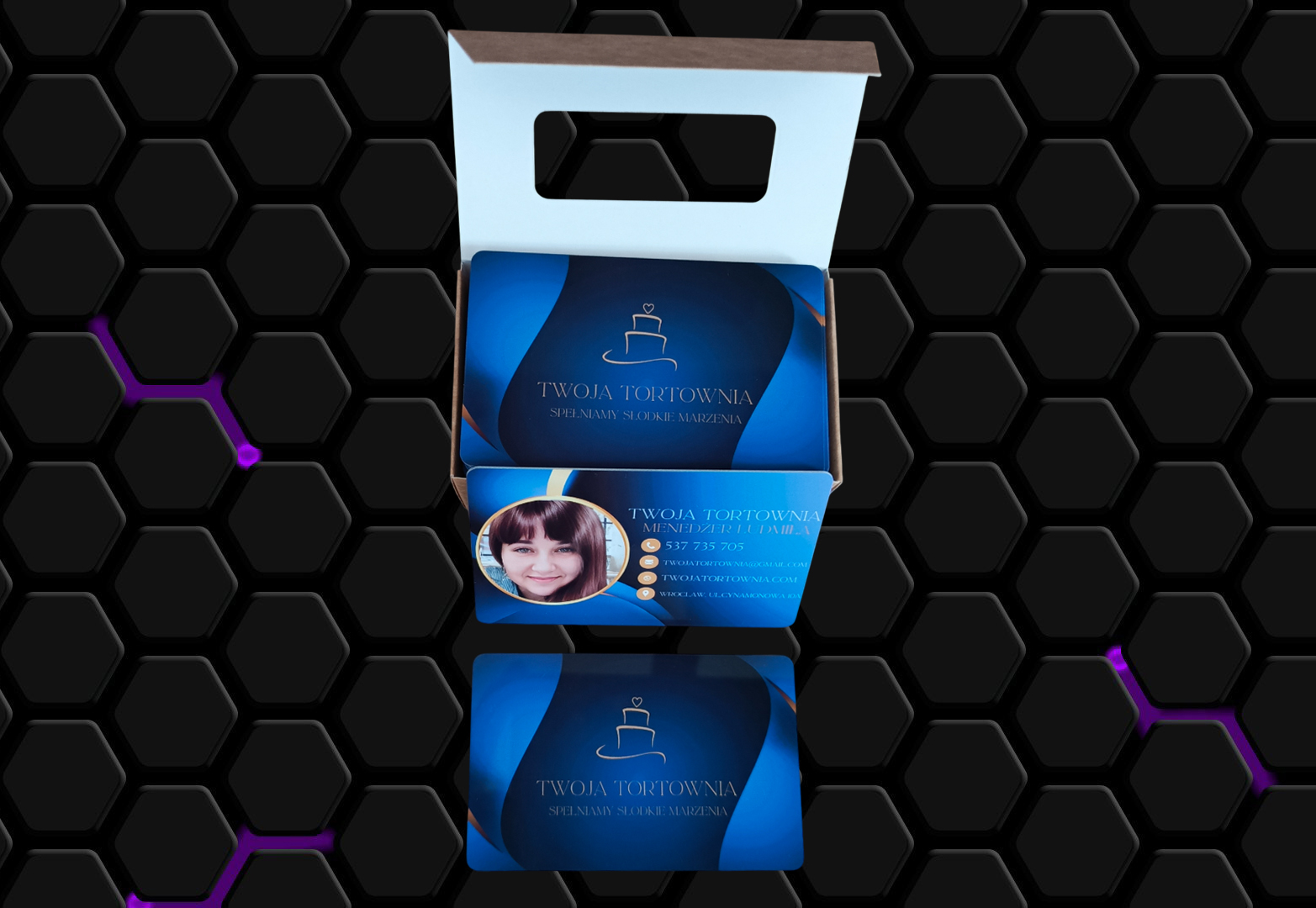 Візитка на пластику 10