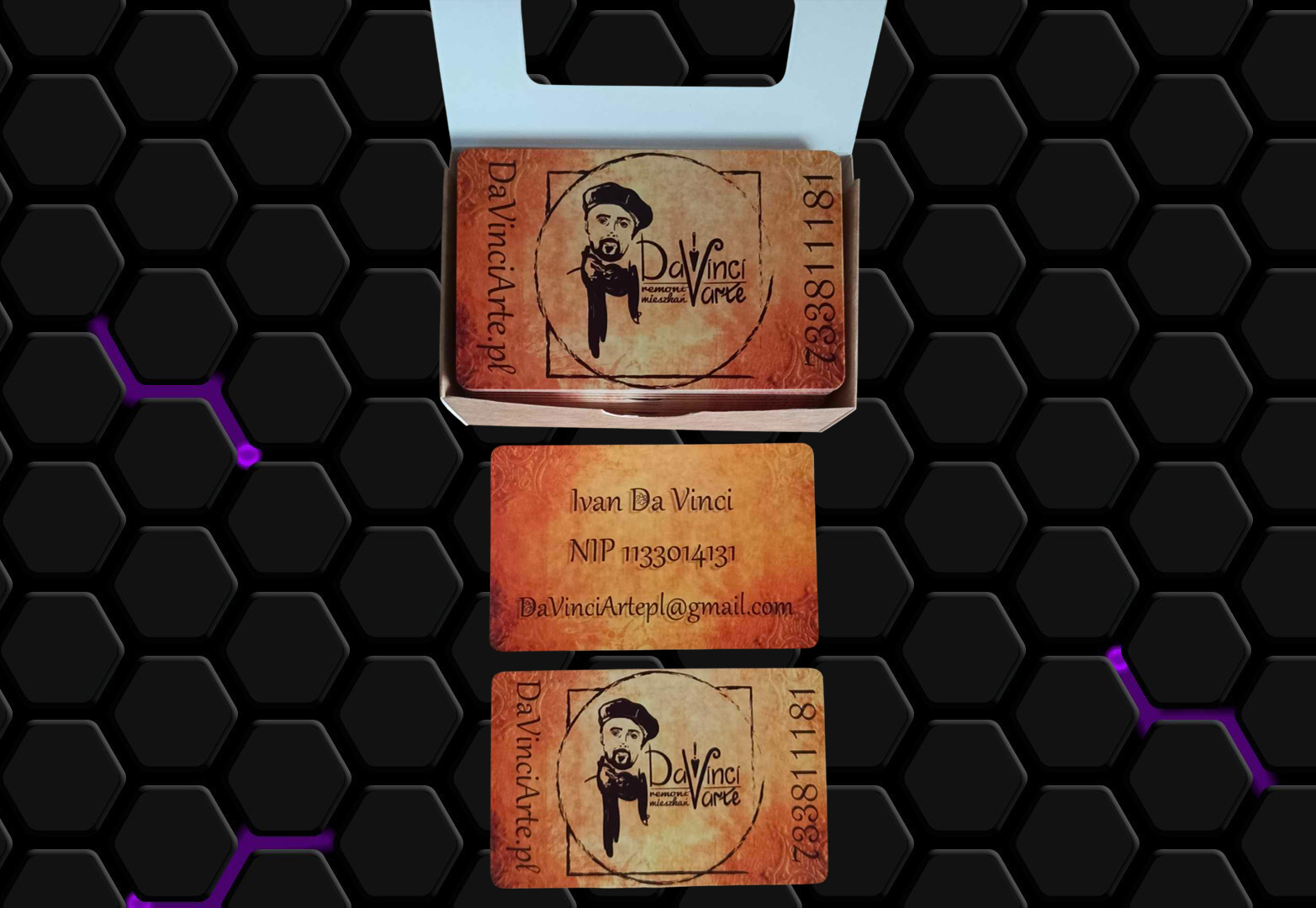 Візитка на пластику 11