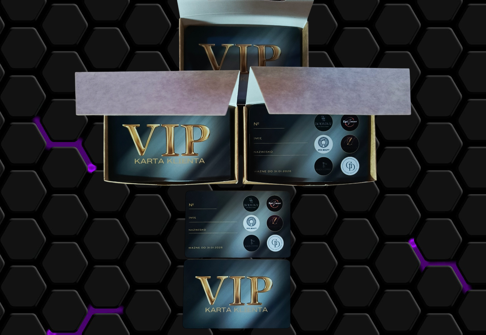 Візитка на пластику 16