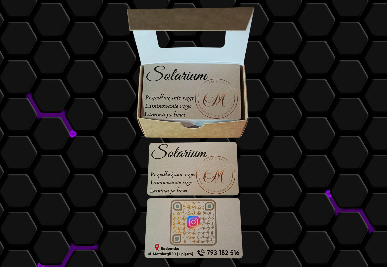 Візитка на пластику 3