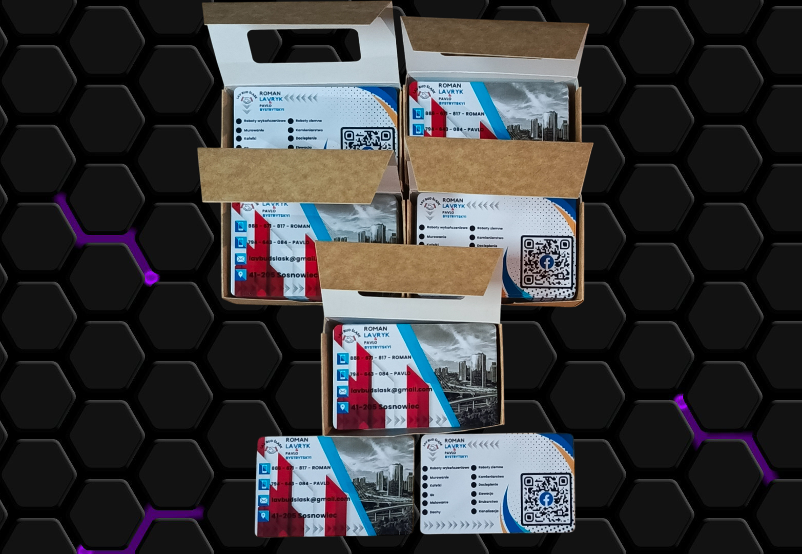 Візитка на пластику 7