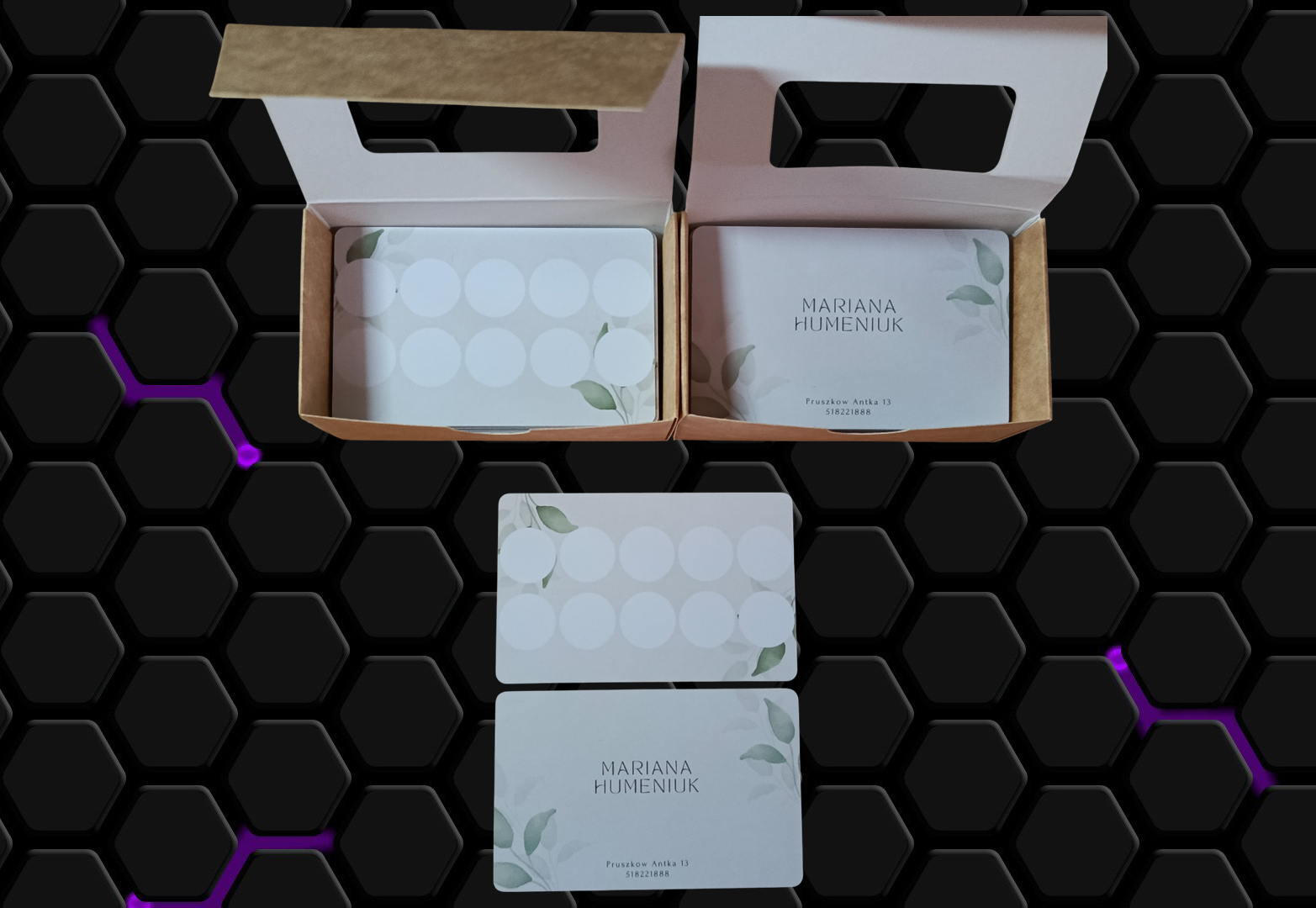 Візитка на пластику 9